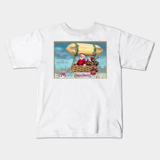 Christmas Vintage Santa with Toys Kids T-Shirt